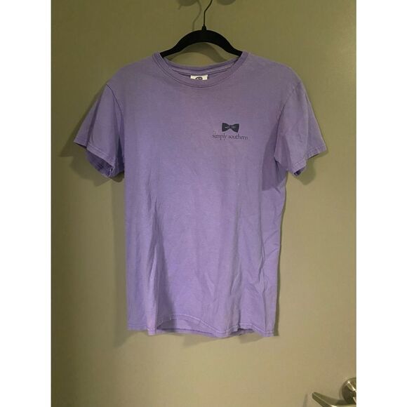 Simply Southern Purple Short Sleeve Graphic Tshirt Size Small VGUC - Picture 1 of 7
